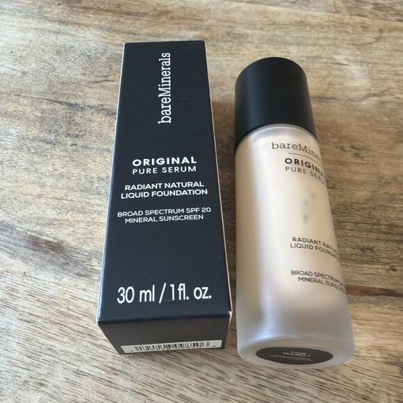 bareMinerals Original Pure Serum Liquid Foundation SPF 20 FAIR WARM 1 - Exp 3/26 - Picture 6 of 6